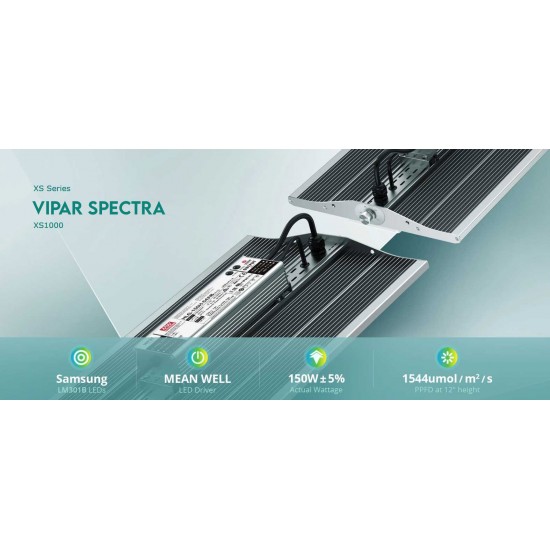 Vipar Spectra 1000 watt Tam Spektrumlu Samsung LED Bitki Büyütme Işığı