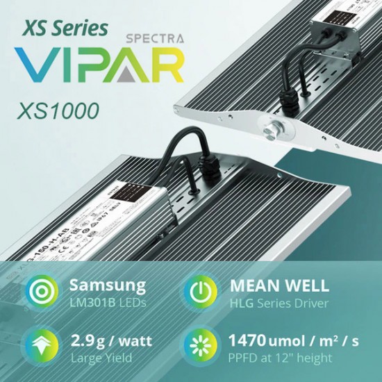 Vipar Spectra 1000 watt Tam Spektrumlu Samsung LED Bitki Büyütme Işığı